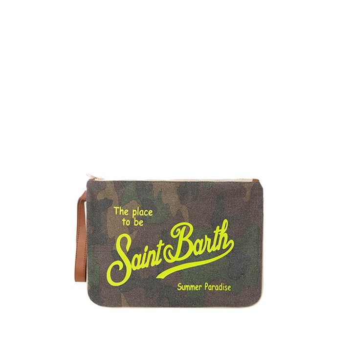 Photo: MC2 Saint Barth Parisienne Canvas Pochette With Camouflage Print
