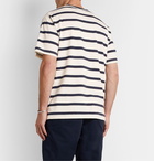 NN07 - Dylan Logo-Print Striped Cotton-Jersey T-shirt - Neutrals