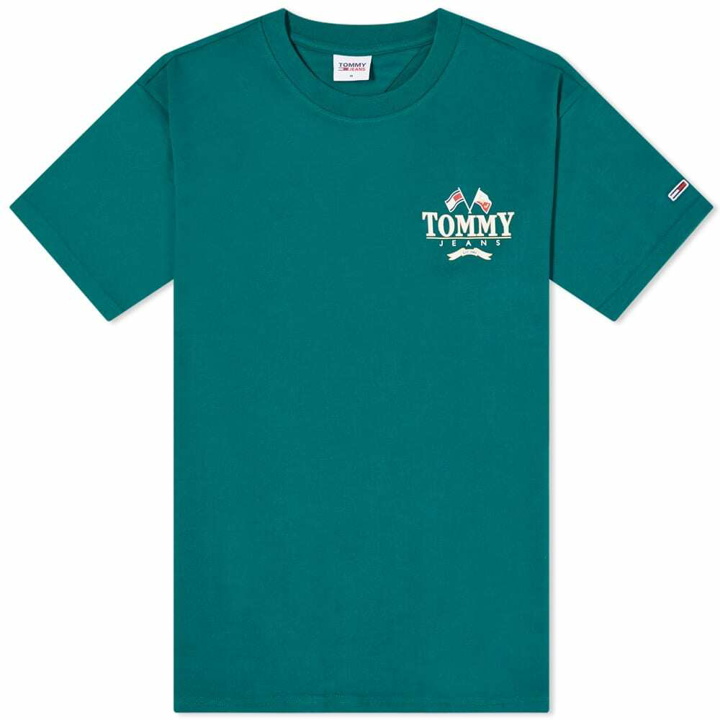Photo: Tommy Jeans Men's Modern Prep Back Logo T-Shirt in Green