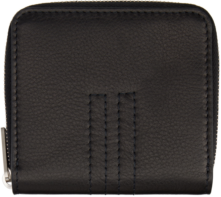 Rick Owens Black Zipped Wallet Rick Owens