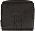 Rick Owens Black Zipped Wallet