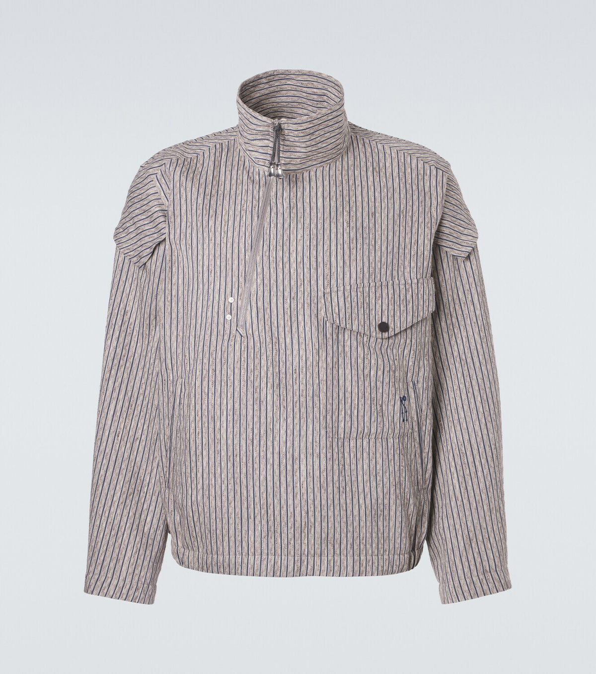 Kiko Kostadinov Farkas cotton and linen-blend jacket