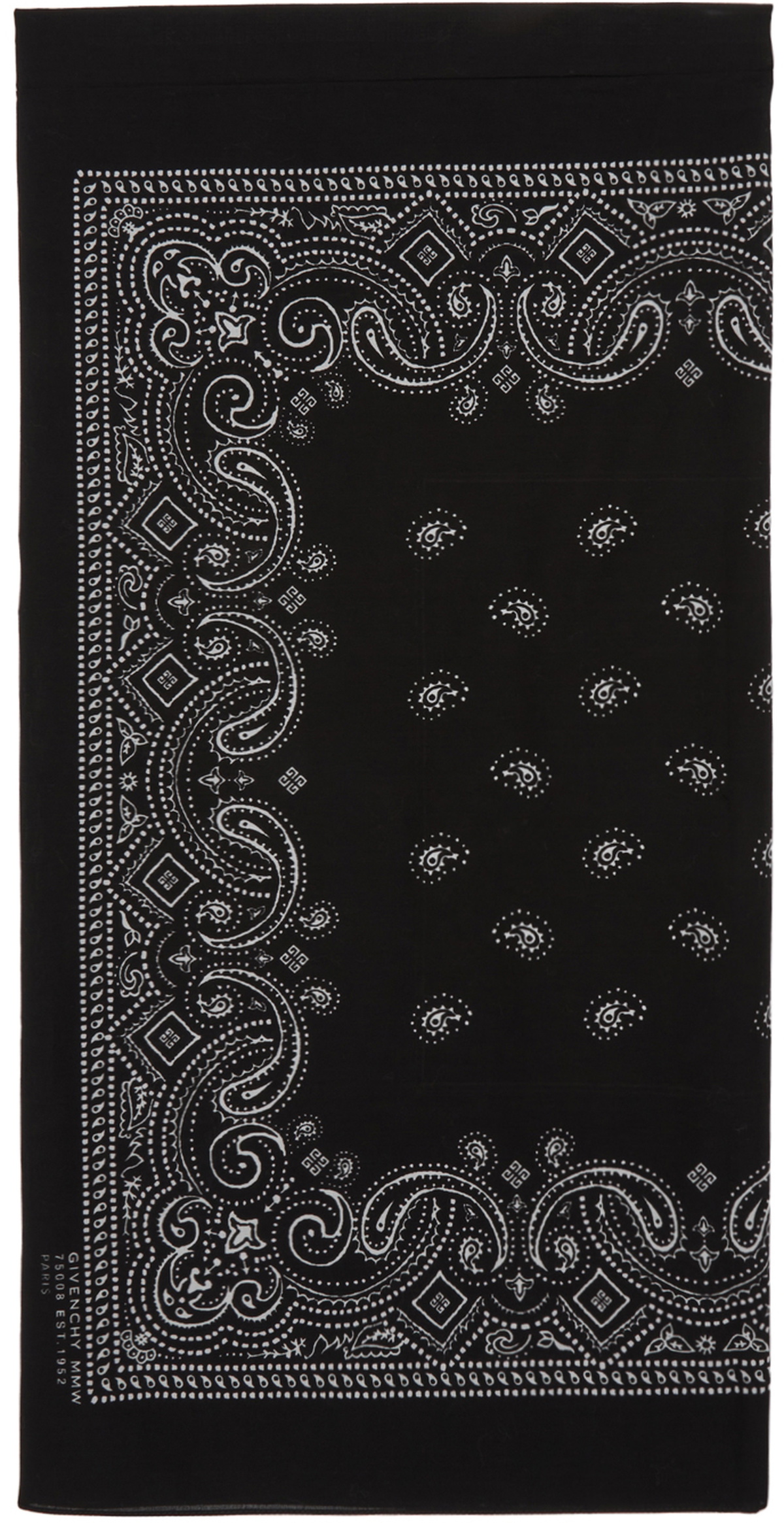 Givenchy Black Print Scarf