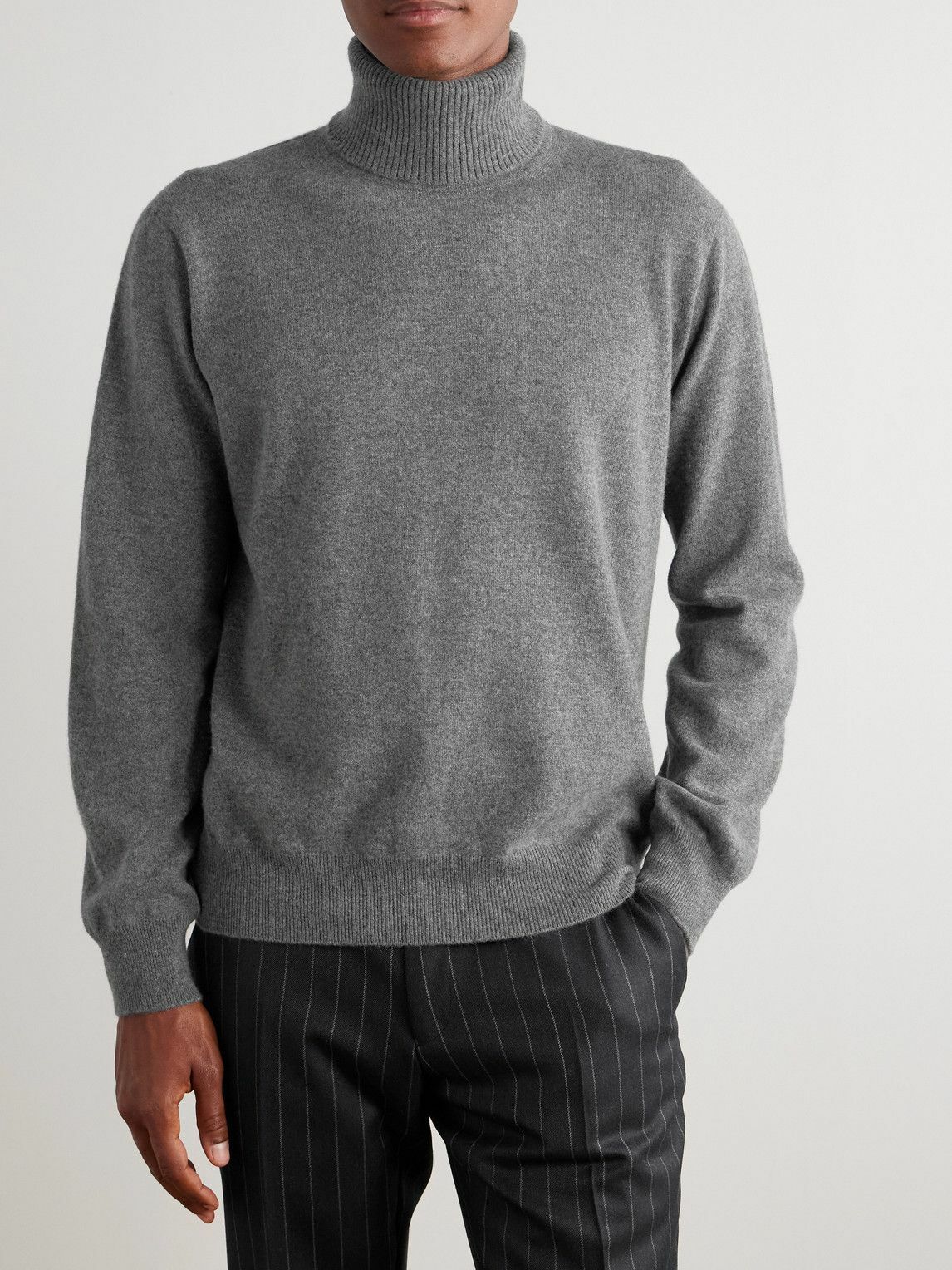 TOM FORD - Cashmere Rollneck Sweater - Gray