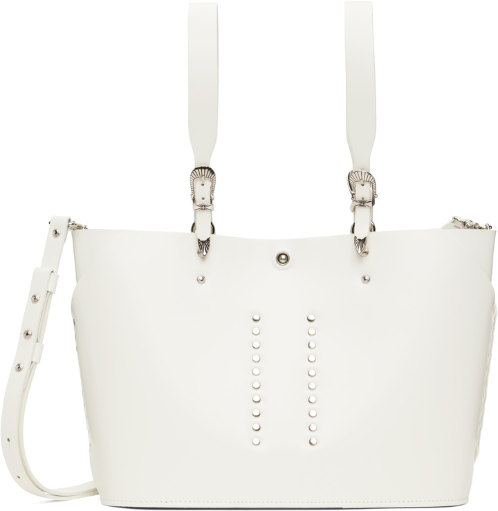 Photo: Toga Pulla White Big Leather Tote