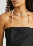 Pearl Octopuss.y Skinny Serpent Silver-plated Necklace - One Size