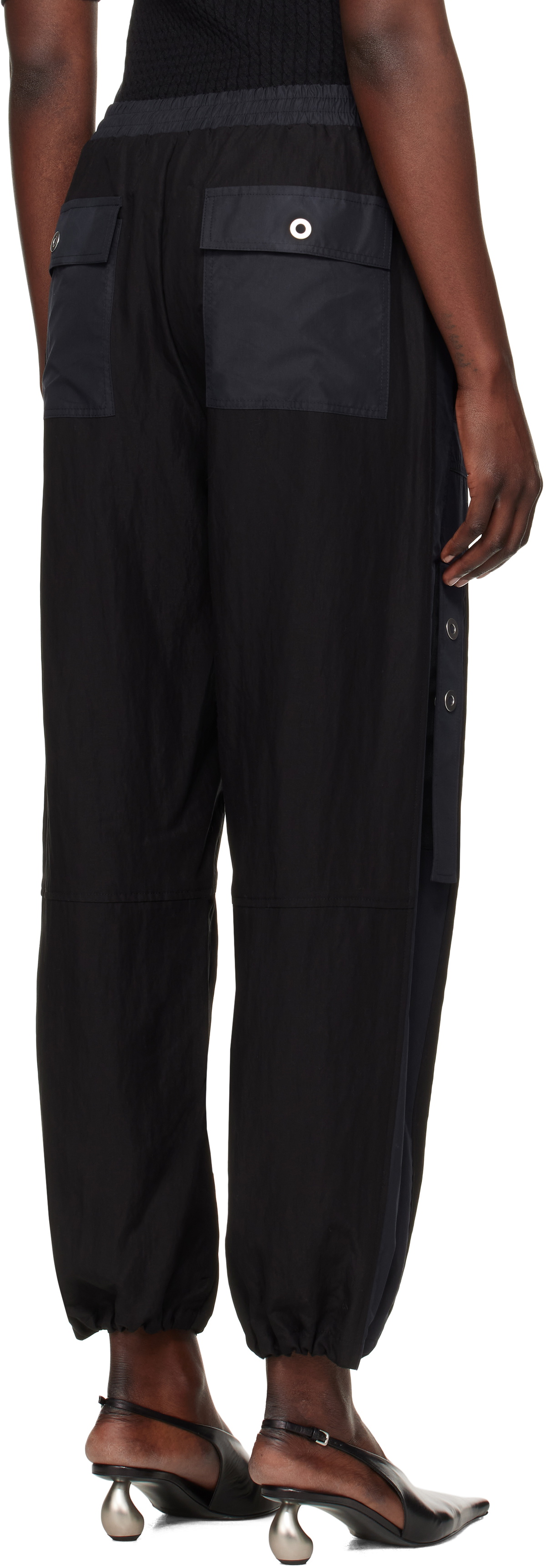 3.1 Phillip Lim Black & Navy Cargo Combo Trousers