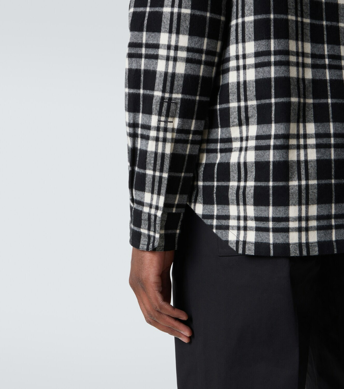 Rick Owens Plaid cotton flannel shirt