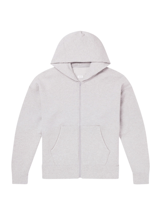 Photo: Visvim - Jumbo Wool and Cotton-Blend Jersey Zip-Up Hoodie - Gray