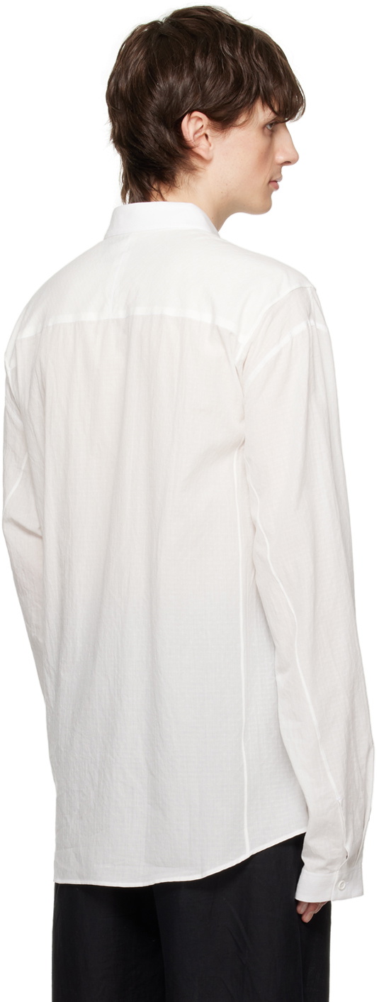 NICOLAS ANDREAS TARALIS White Jacquard Shirt