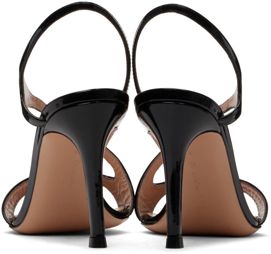 Gianvito Rossi Black Mayfair Heeled Sandals