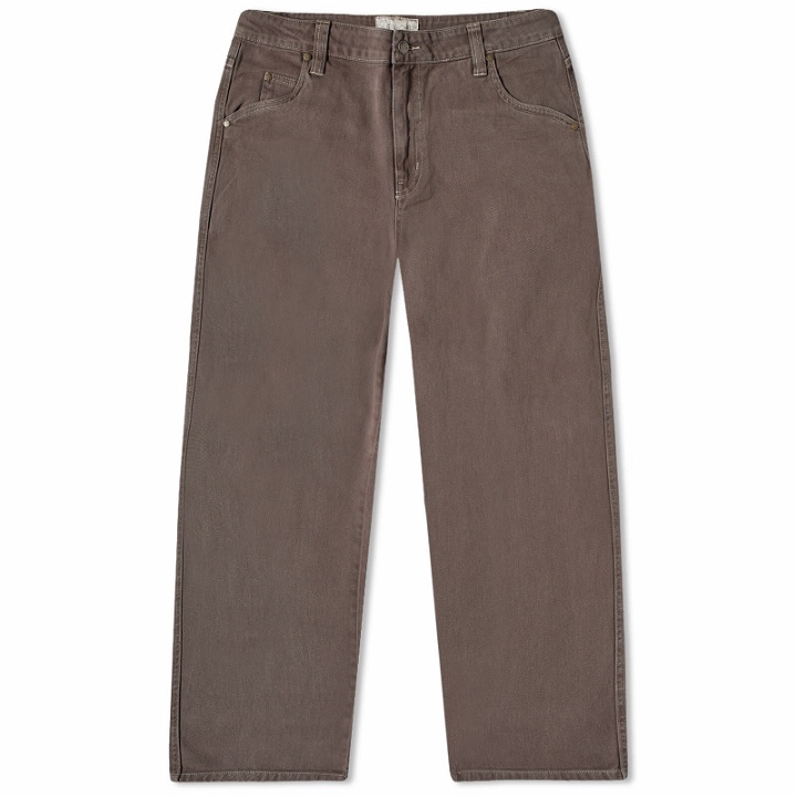 Photo: Dime Men's Baggy Denim Pant in Brown Washed