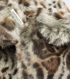 Ruslan Baginskiy Leopard-print aviator hat