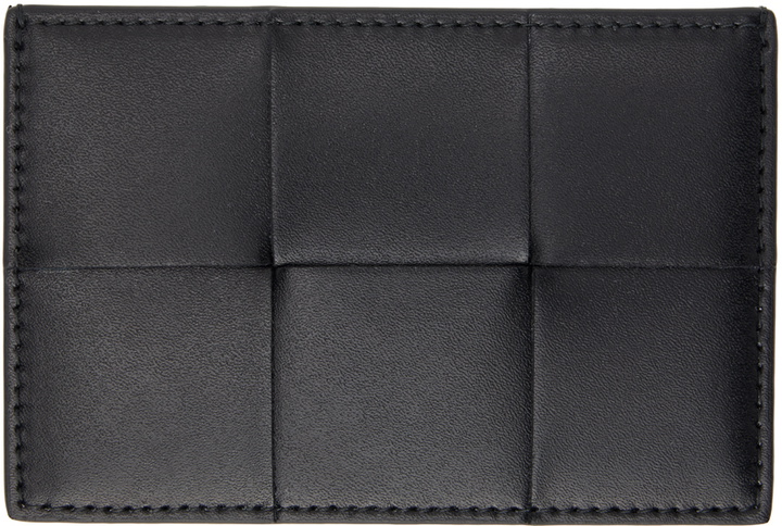 Photo: Bottega Veneta Black Cassette Card Holder