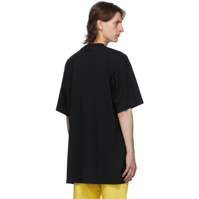 VETEMENTS Black Hip Hop Script T-Shirt Vetements 