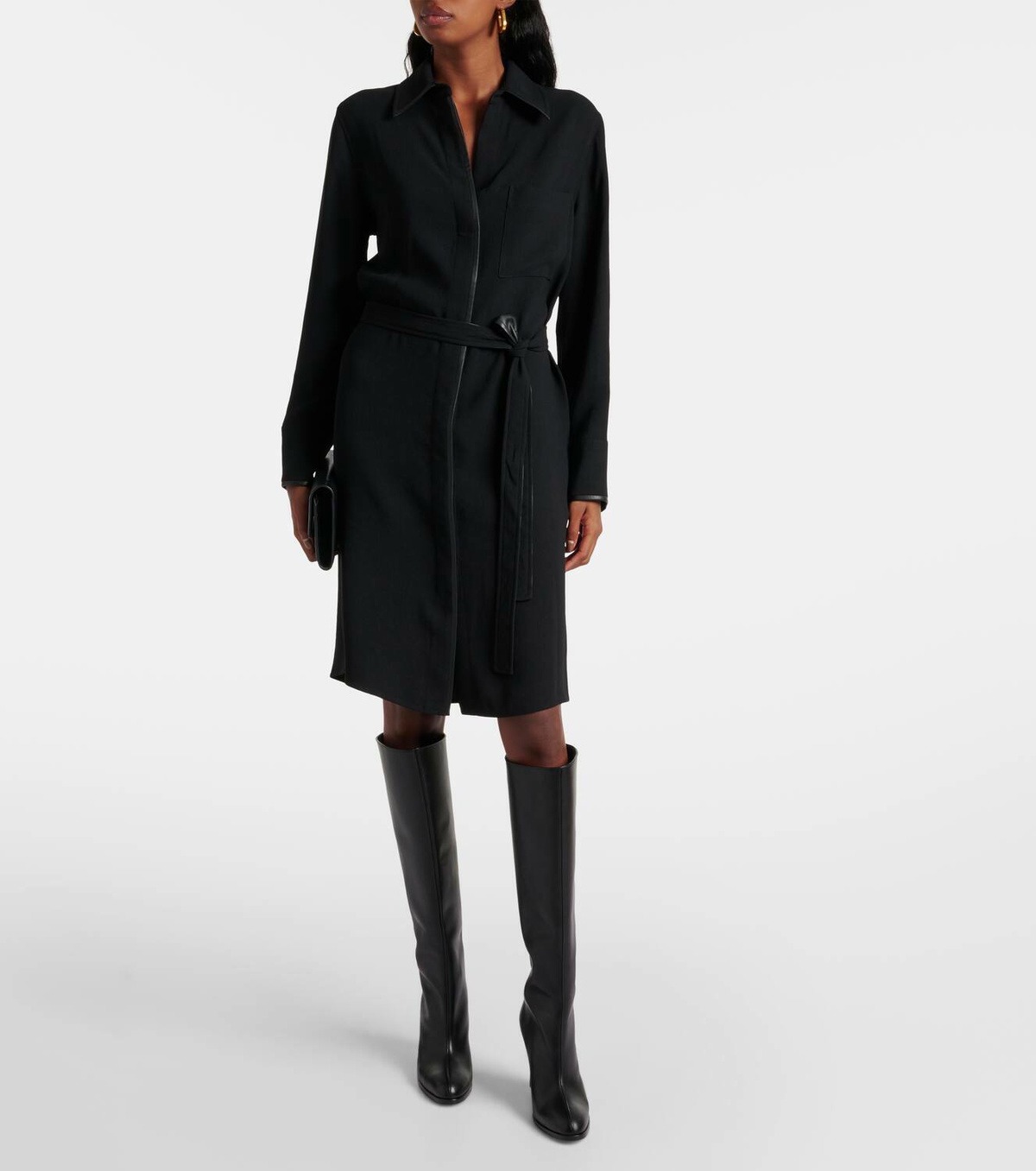 Vince Belted midi dress