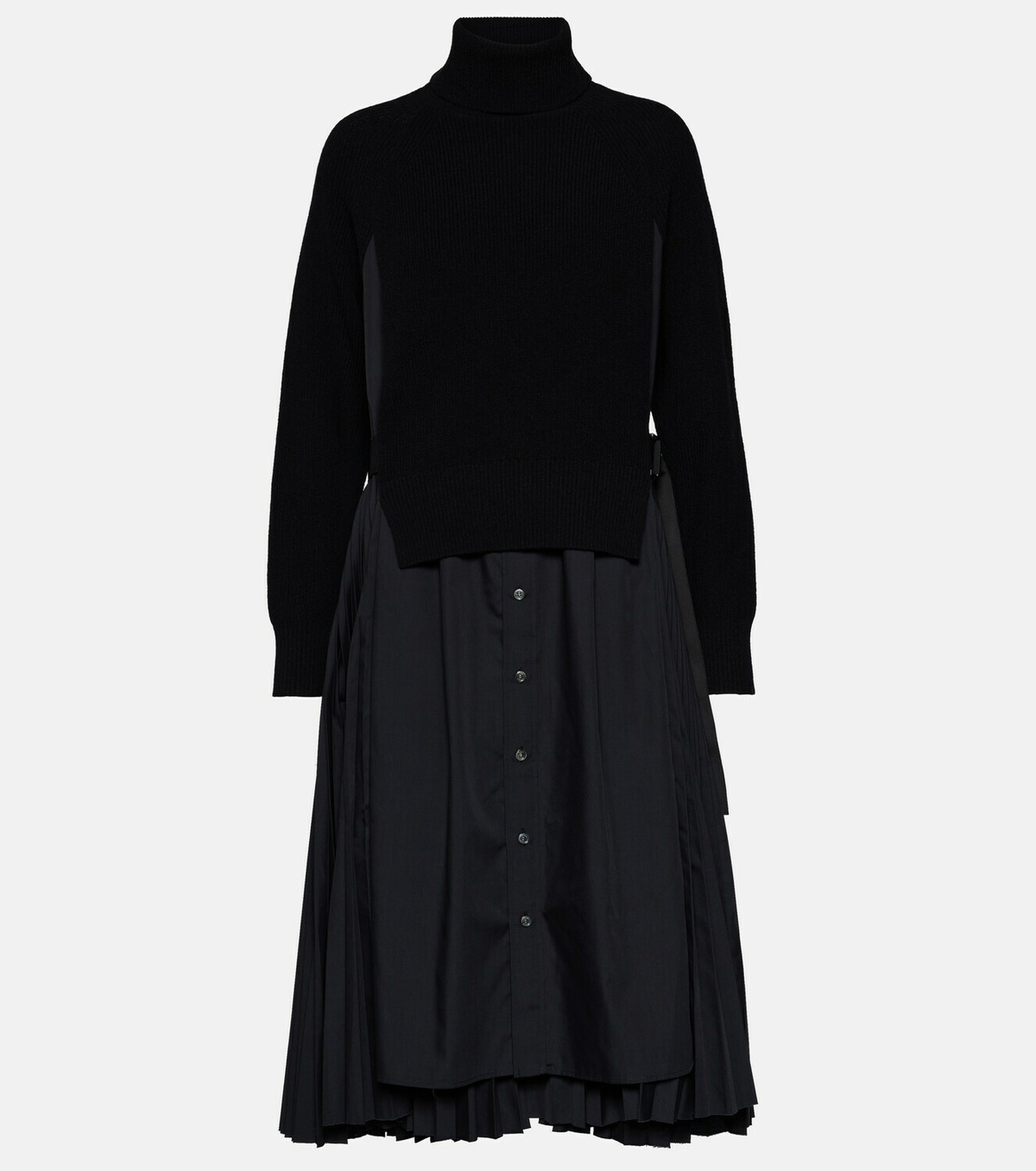 Sacai Turtleneck midi dress Sacai