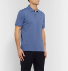 Hugo Boss - Pallas Slim-Fit Cotton-Piqué Polo Shirt - Blue