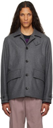 PS by Paul Smith Gray Flap Pocket Jacket