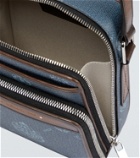 Berluti Miles leather-trimmed messenger bag