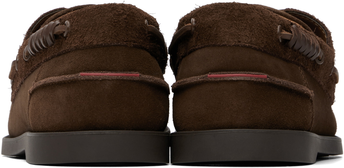 Hugo Brown Mixed Suedes Boat Shoes