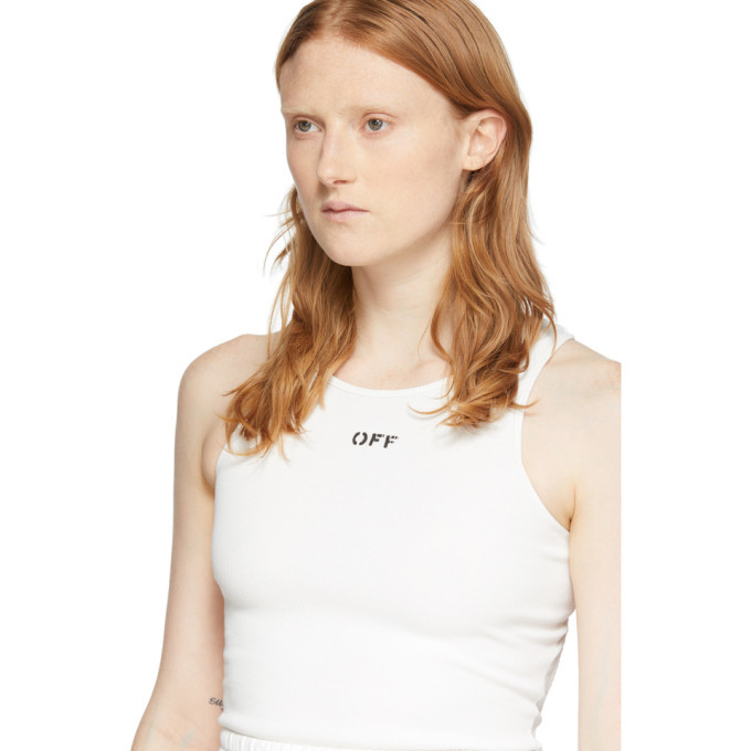 Off-White White Open-Back Bodysuit Off-White