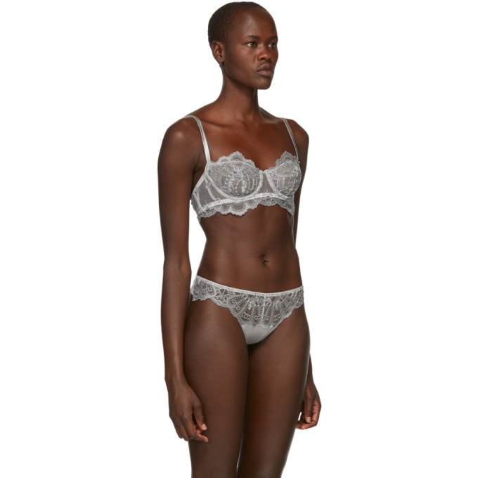 I.D. Sarrieri Grey Coup de Foudre Half Cup Bra