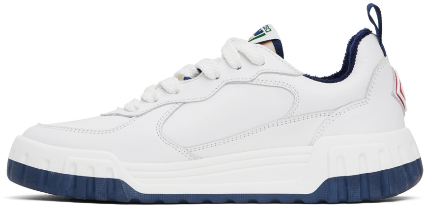 Casablanca White & Navy 'The Court' Sneakers