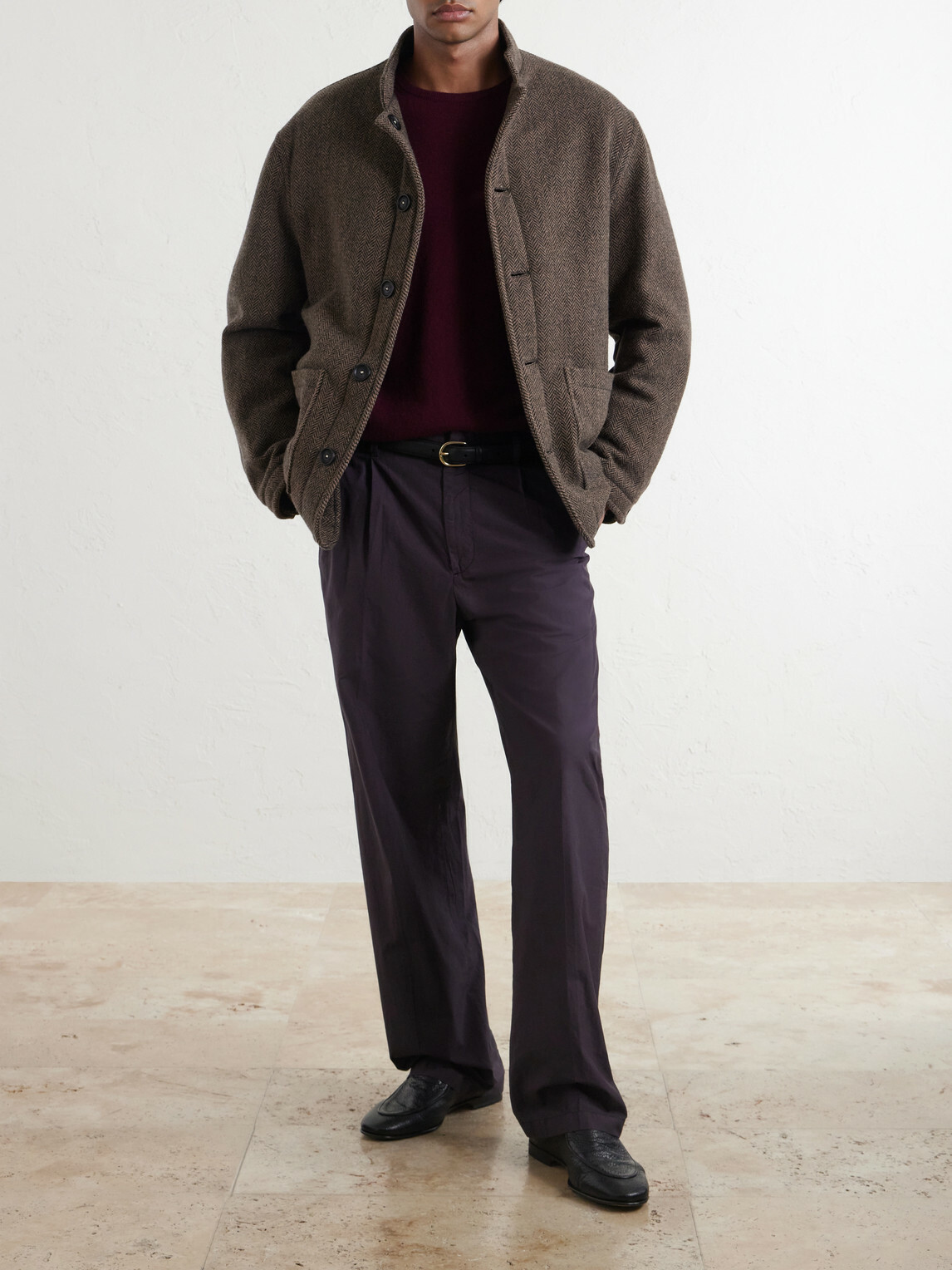 Massimo Alba - Chevrolet Reversible Herringbone Wool-Blend Jacket - Brown
