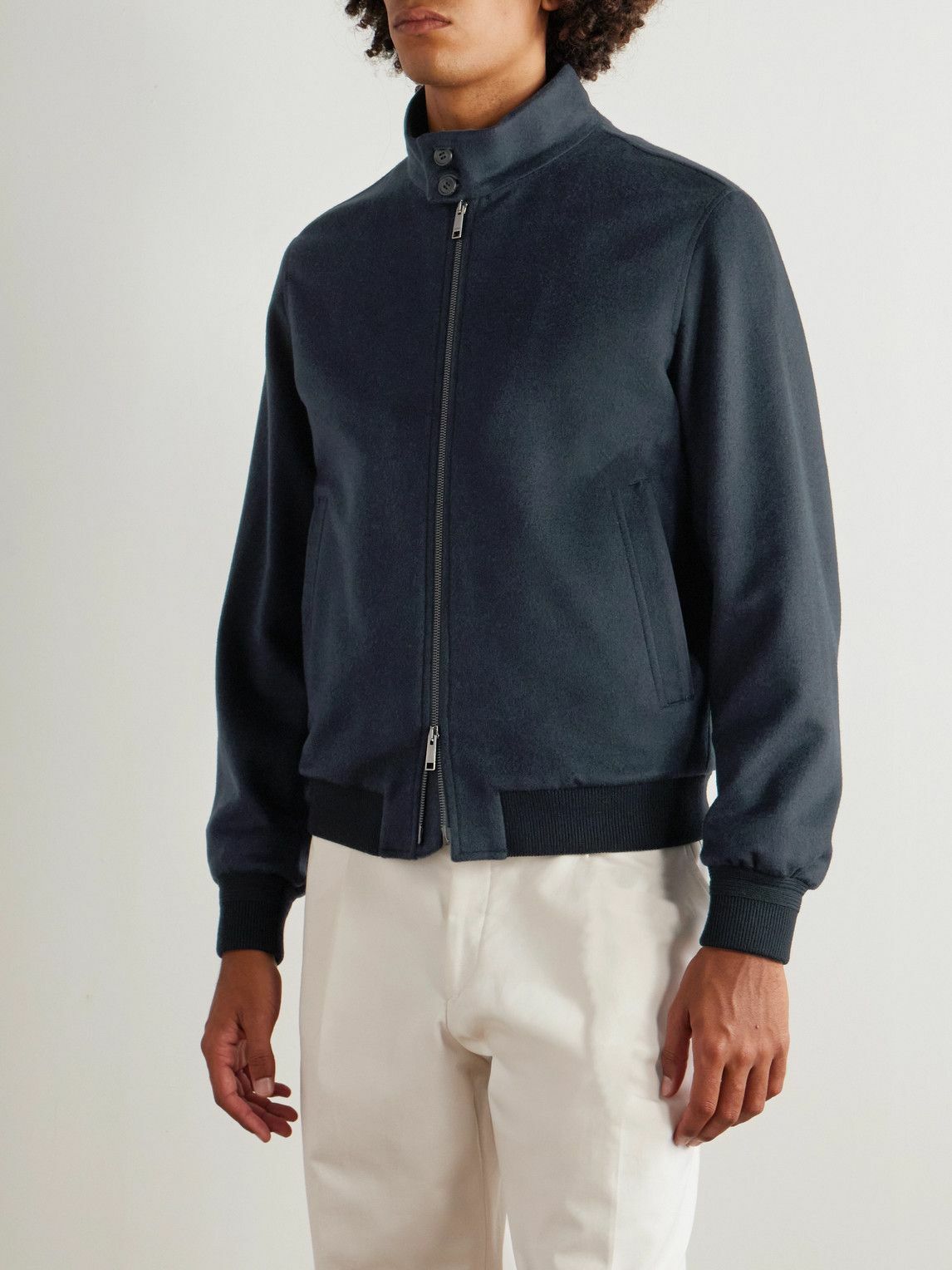 Zegna - Oasi Cashmere Blouson Jacket - Blue