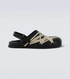 Rick Owens Megalace Mule leather clogs