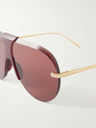 LOEWE - Aviator-style gold-tone and tortoiseshell acetate sunglasses