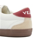 Veja Men's Volley Sneakers in White Pekin Bark