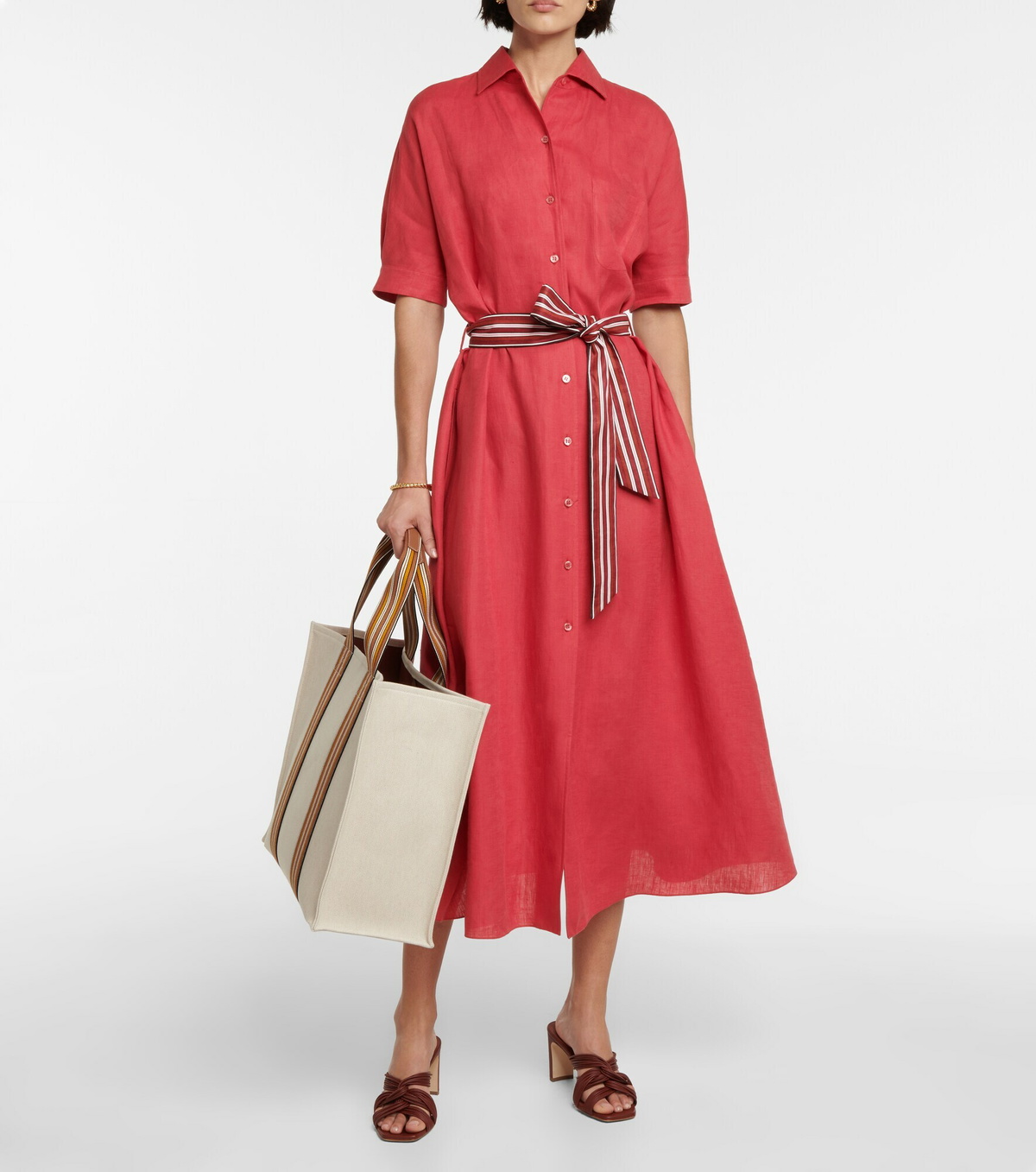 Loro Piana - Clarissa linen shirt dress Loro Piana Loro Piana - Clarissa linen shirt dress Loro Piana