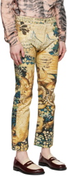 Just Cavalli Multicolor Graphic Trousers