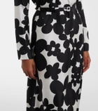 Marni Printed silk midi dress