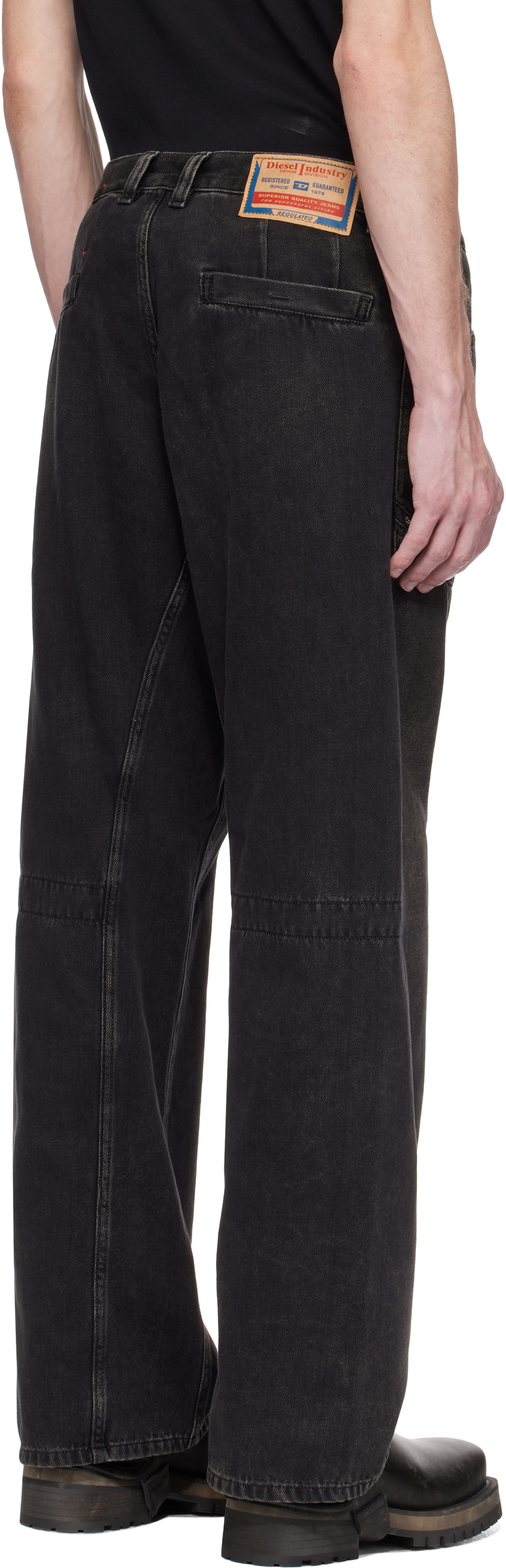 Diesel Black Relaxed D-Zeta 09j96 Jeans Diesel