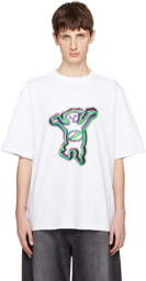 We11done White Colorful Teddy T-Shirt