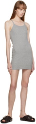 ÉTERNE Gray Tank Minidress