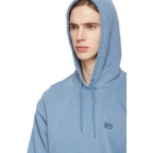 Levis Blue Serif Logo Original Pullover Hoodie