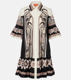 La DoubleJ Choux printed cotton poplin shirt dress