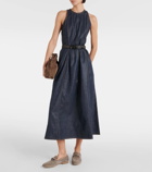 Brunello Cucinelli Denim maxi dress