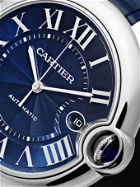 Cartier - Ballon Bleu de Cartier Automatic 42mm Steel and Alligator Watch, Ref. No. CRWSBB0025