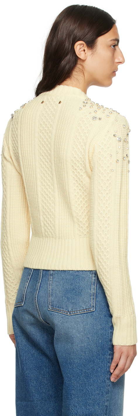Golden Goose Off-White Cropped Sweater