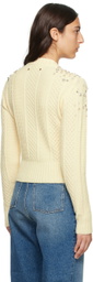 Golden Goose Off-White Cropped Sweater