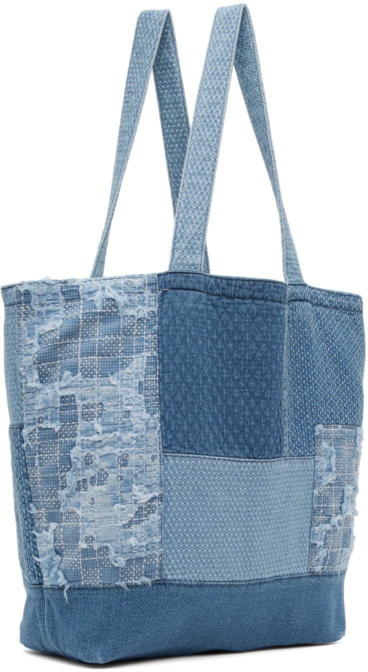 FDMTL Blue Patchwork Tote