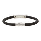 Alexander McQueen Black Cordino Signature Bracelet