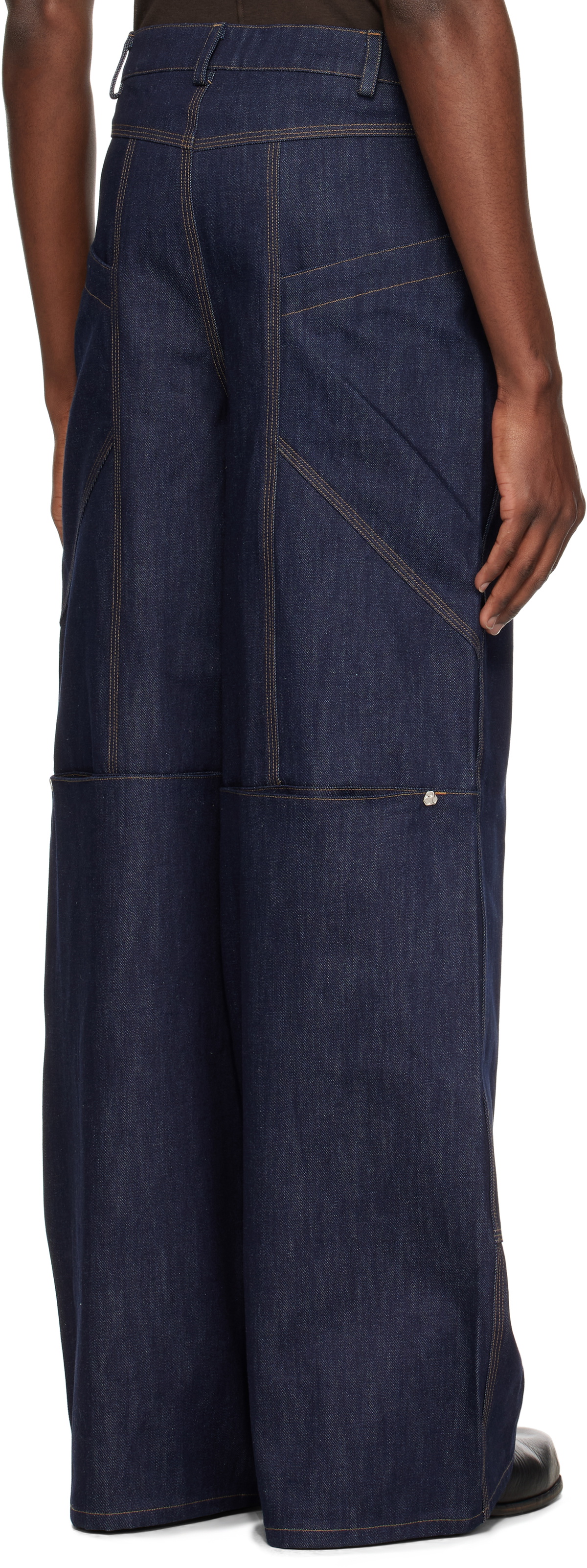 CMMAWEAR Navy Lotus Jeans
