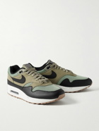 Nike - Air Max 1 SC Suede, Mesh and Leather Sneakers - Green