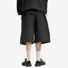 Sage Nation Men's Factor Nylon Shorts in Black Check